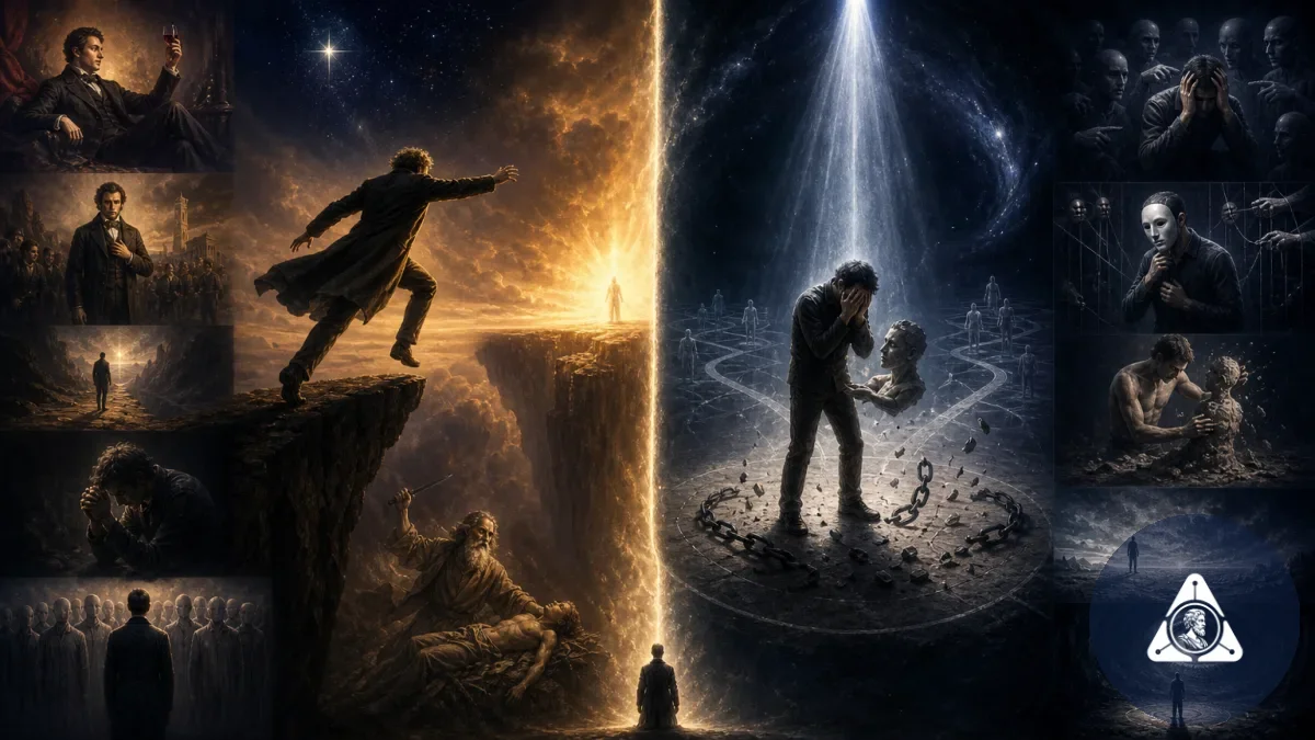 Existencialismo Religioso x Ateu: Kierkegaard e Sartre em Contraste
